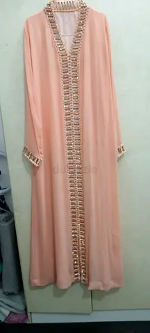عبايه استقبال شيفون مطرزهEmbroidered chiffon reception abaya