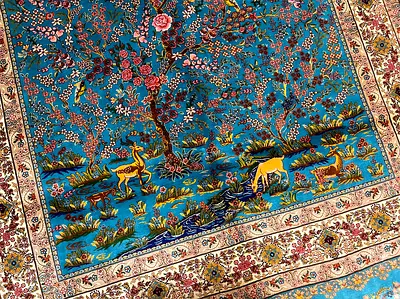 176 x 121 cm | New High Quality Silk Persian Carpet Tree of Life