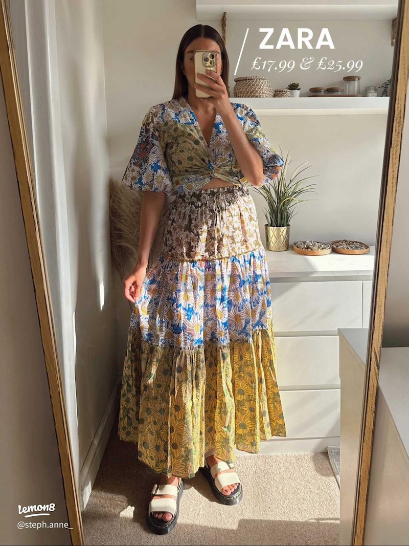 Bloggers Favourite Zara Floral Print Skirt | dubizzle