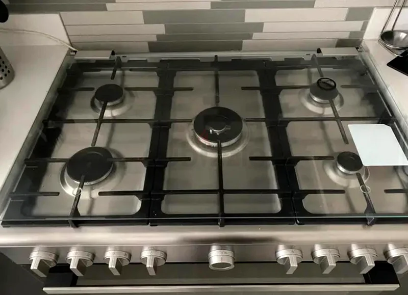 فرن طباخة غاز من بوش بمقاس 90×60 سم مع مروحة63265603296513111