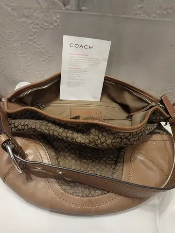 Coach Brown Classic original Signature Shoulder Bag