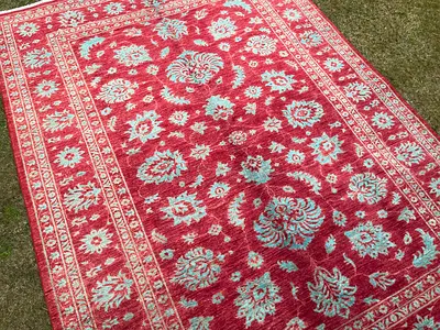 3x2m | New Handmade Beautiful Sultani Carpet | 204 x 298 cm