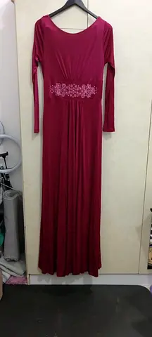 Mango burgundy stretch dress, size M