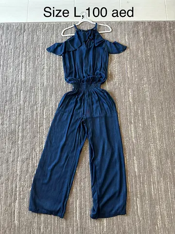Denim jumpsuit size L