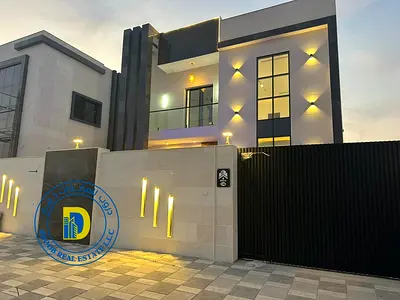 For Exclusive Sale, Excellent Villa In Ajman, Modern Modern Finishing, 4 Rooms, With A Swimming Poo