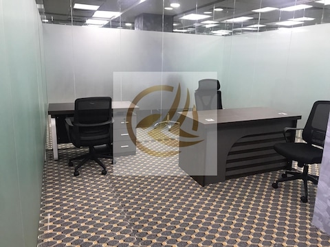 Fully Furnished Office Space | Near To Burjuman Metro Station | Yearly Rent | Dewa Chiller Wifi Inc