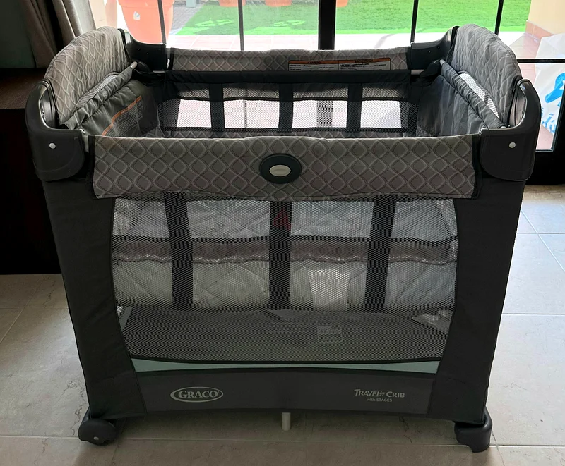Graco 3 stage travel cot with travel bag and canope63204266755075111