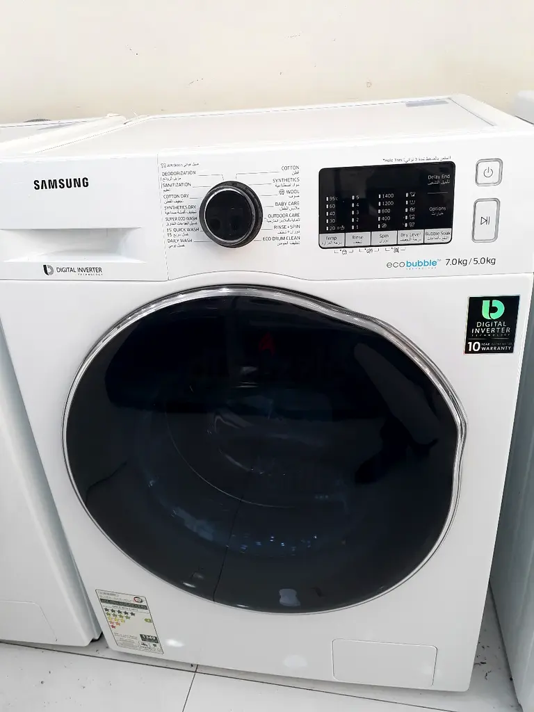 Samsung 7 kg Wash 5 kg Dry 1400 RPM Washer Dryer, White WD70J5410AW