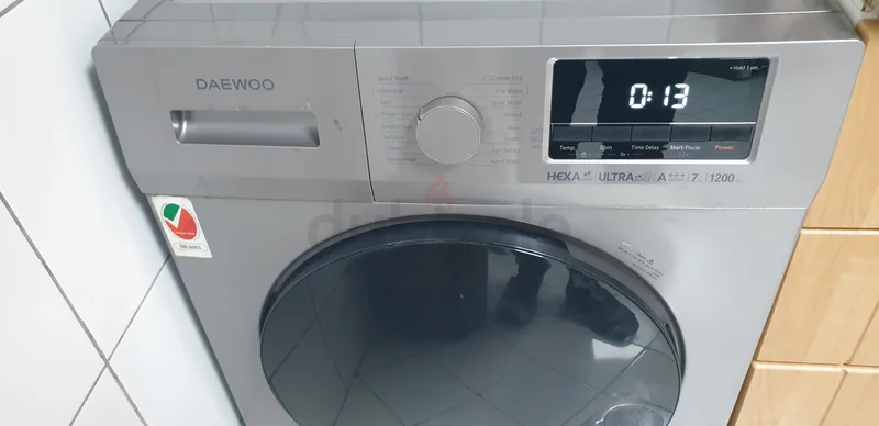 Daewoo Front Load Washing Machine DWD-FT1215 7Kg FREE DELIVERY +WARRANTY62933695030787111