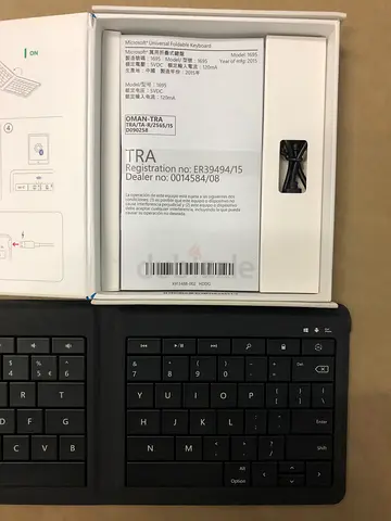 Universal Bluetooth Foldable Keyboard Black – Water Proof – 3 month continuous use on one charge