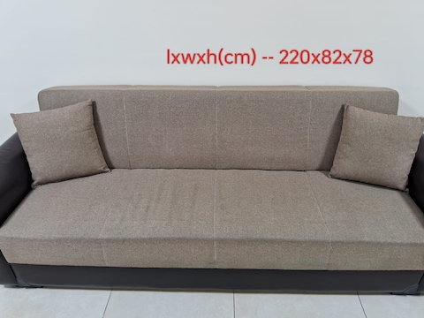 Sofa bed 3 2 with storage compartment