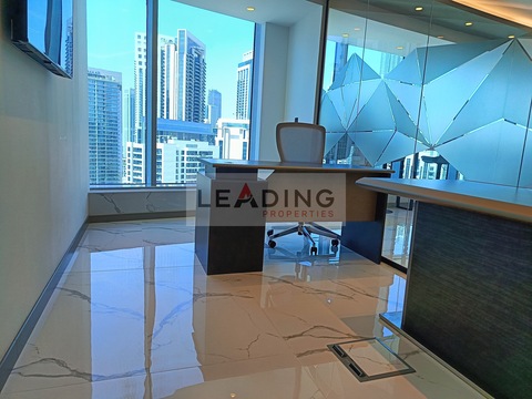 Luxurious Office With Burj Khalifa Views, Free Wifi Dewa, And Flexible Payment