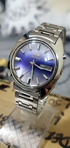 Vintage and Beautiful Orient Blue Dial Japan made Automatic watch for Men