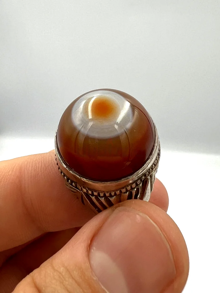 An antique Yemeni agate ring with ancient Quranic inscriptions, rare63231694085763111