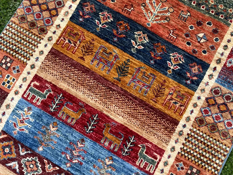 255 × 82 سم | سجادة جابيه زرقاء جميلة جديدة مصنوعة يدويًا63183723181699114