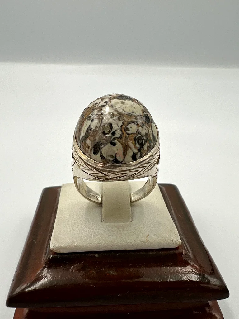 A ring with a turquoise stone, Neyshabur rare63174324195331111