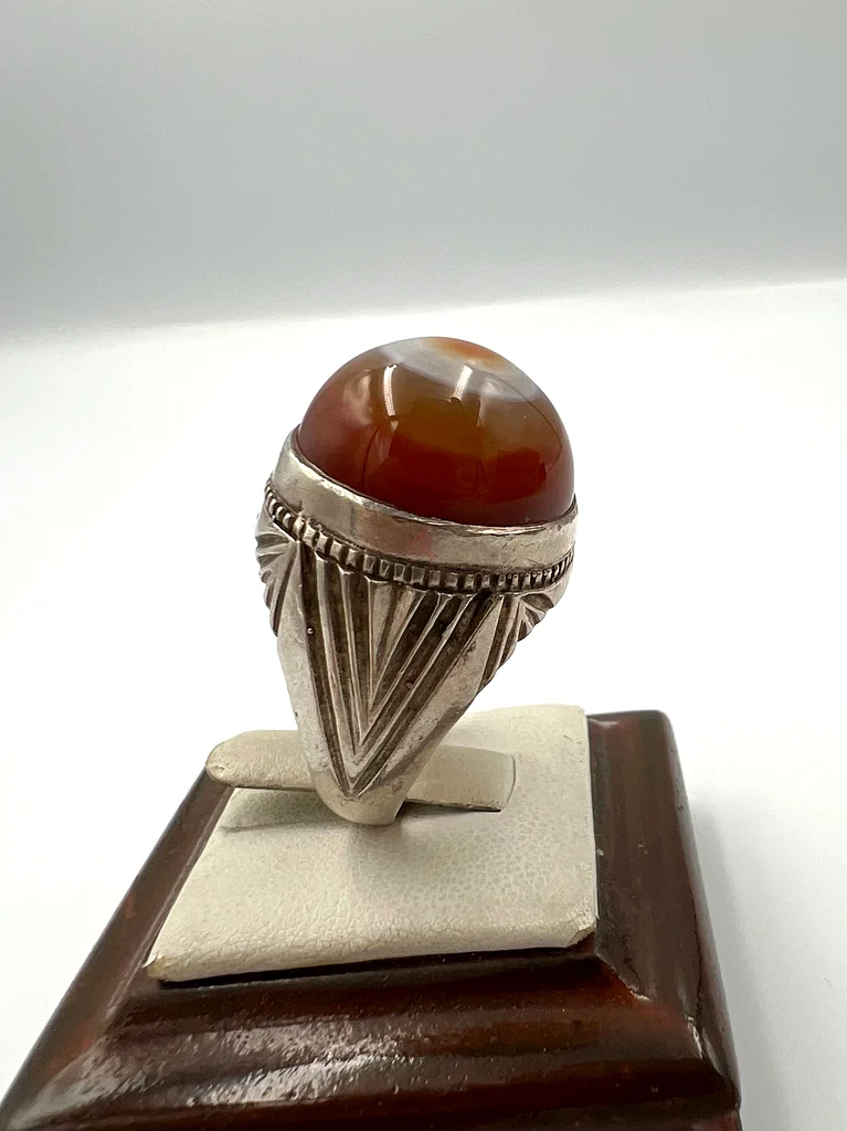 An antique Yemeni agate ring with ancient Quranic inscriptions, rare63231694085763113