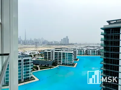 Furnished | Lagoon & Burj Khalifa Facing