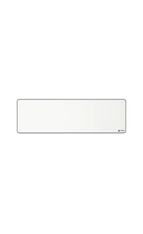 Glorious Large Extended Gaming Mouse PadMat Long White Cloth Mousepad, Stitched Edges | 36X11 (GW-E)