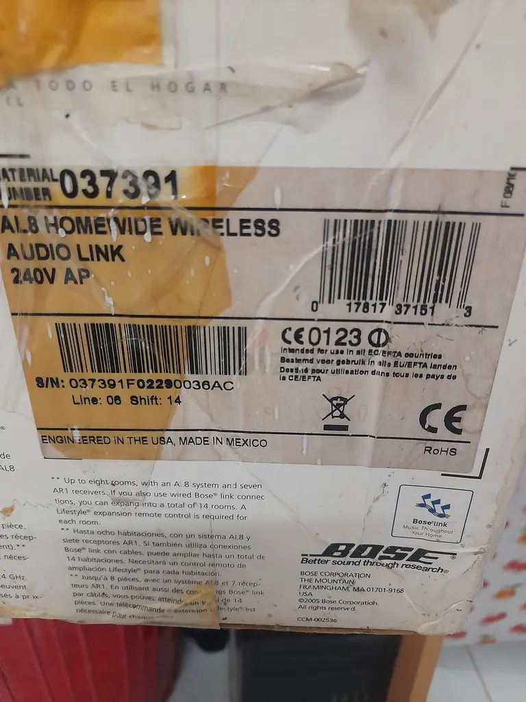 Bose homewide wirelesslink al8