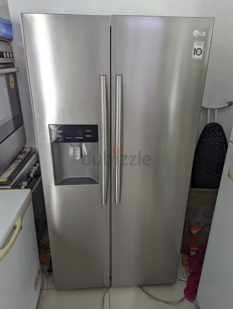 LG side by side refrigerator ice maker plus water dispenser | dubizzle