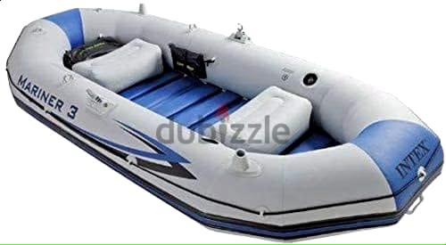 Intex 68373 Inflatable Mariner 3 Pro Boat Set | Dubizzle