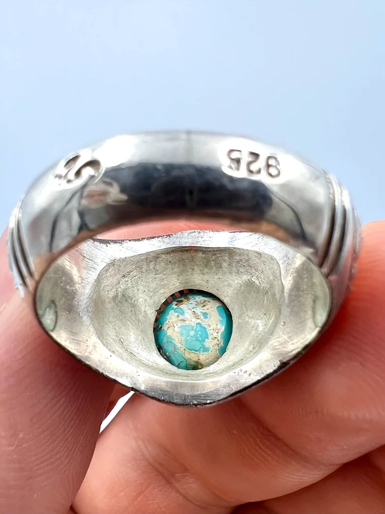 Nishaburi, a clear turquoise stone with certificate63174324241281114