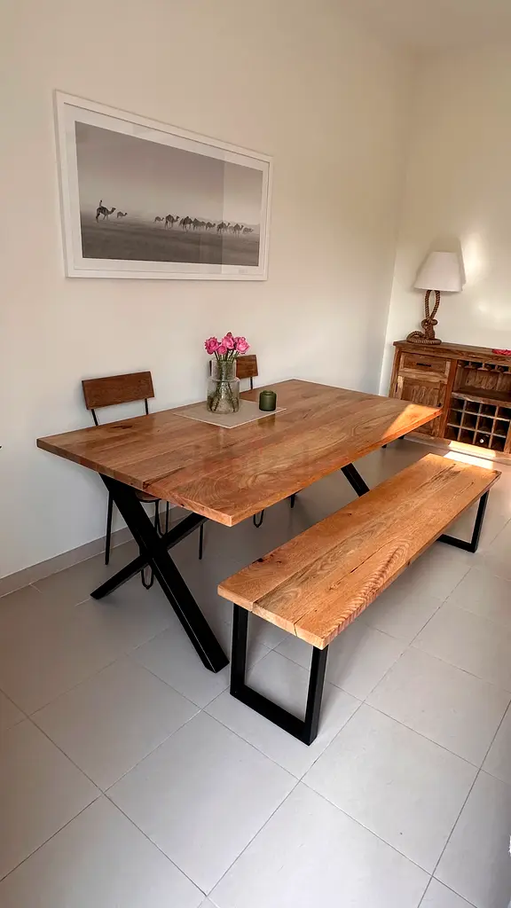 Mango wood Dining Table Set