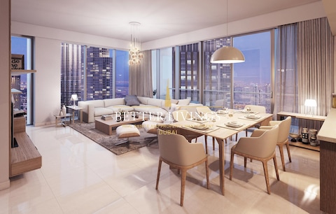 Luxurious 3 Bedroom + Maid Room | Burj Khalifa View | Post 6 Year Plan | Modern Layout | Call Now !