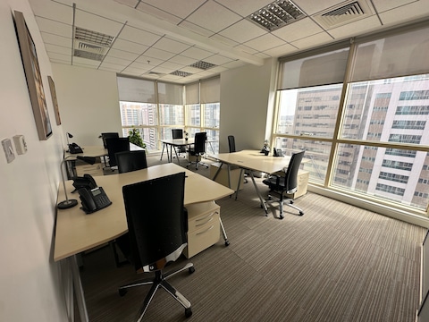 Find Office Space In Abu Dhabi, Airport Road For 5 Persons With Everything Taken Care Of