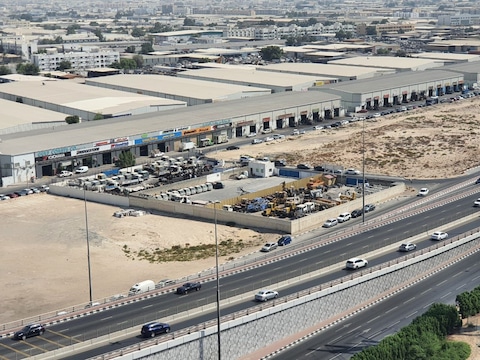 18000 Comiercial Open Plot For Rent Or Lease On Same Line China Moll On Sharjah Ring Road Good For/