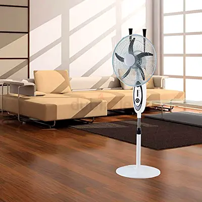 Heavy Duty 16-inch Rechargeable Pedestal Fan for Home, Office, and Outdoors