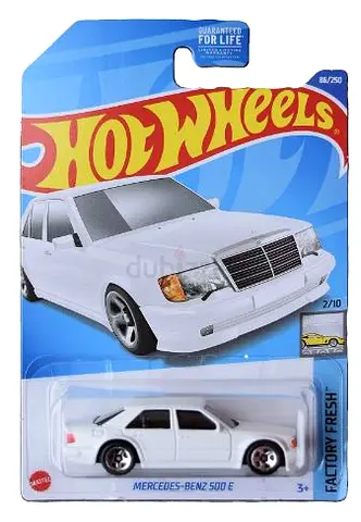 Hotwheels Mercedes-Benz 500E white 1/64 Diecast