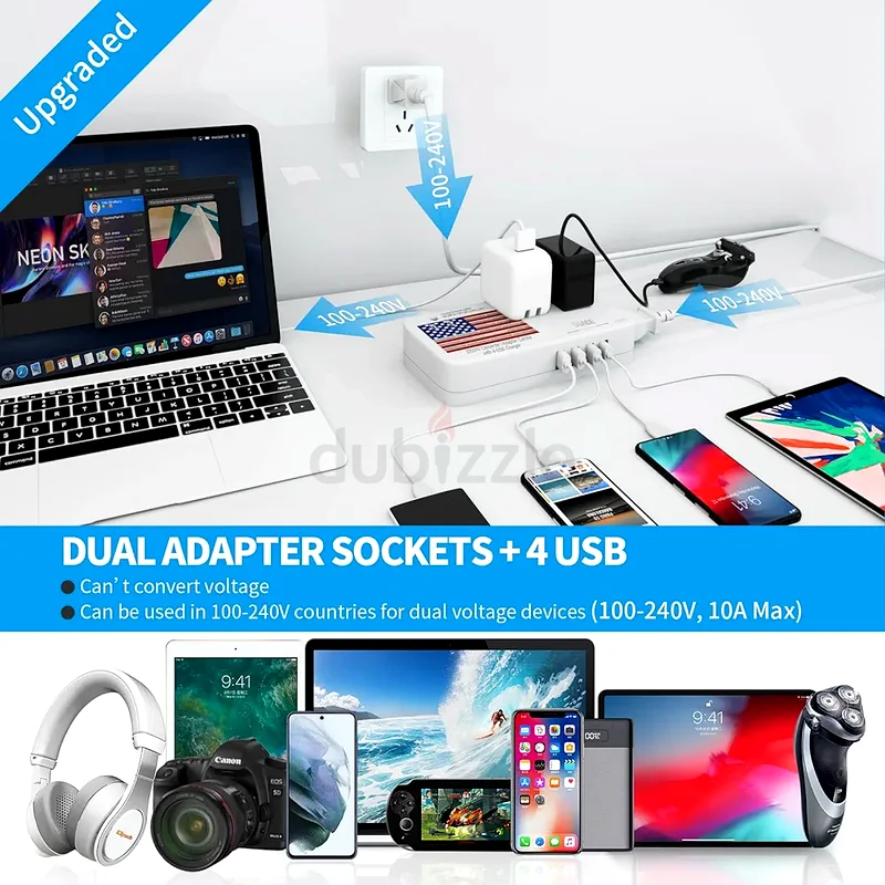 محول جهد DOACE® X11 2200 واط، من 220 فولت إلى 110 فولت63262413015427112