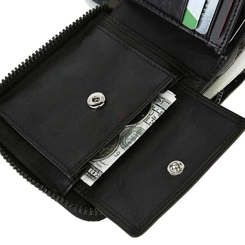 Full Zipper Leather Wallet *Blk*63172677785090112
