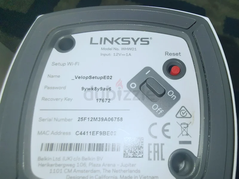 Linksys VELOP WHW03 Tri-Band  WHW0163168984552961113