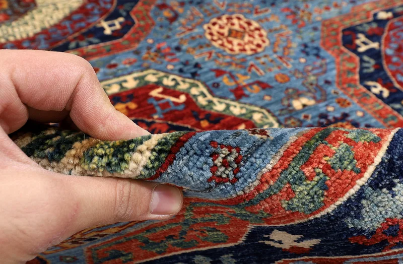 2.45 × 2.94 م | 8.1 × 9.9 قدم | سجادة مملوكية عالية الجودة | بساط أفغاني مصنوع يدويًا63210879906690114