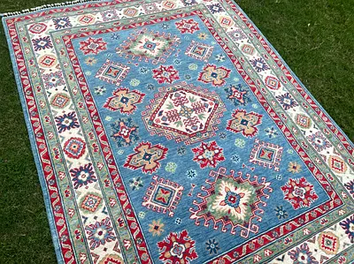 206 x 152 cm | New Handmade Beautiful Blue Kazak Carpet