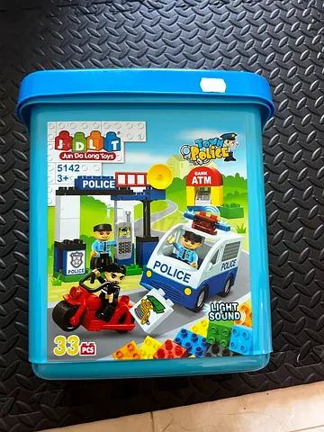 Police toy blocks(duplo type)