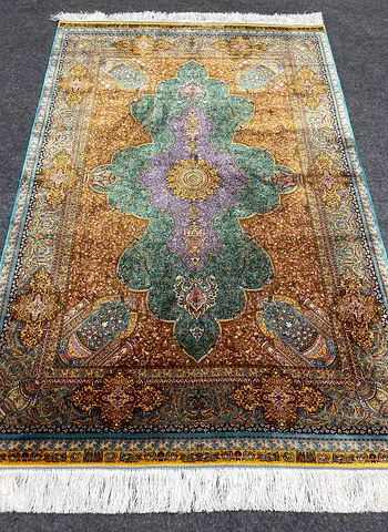 180 x 119 cm | High Quality Persian Carpet Silk Jamshedi