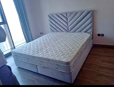 King size bed with spring soft matress