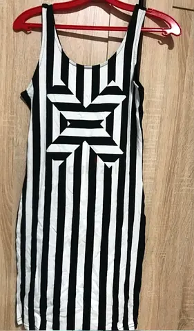 Stretch cotton dress size M