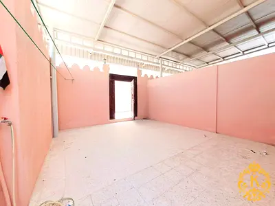 Beautiful Separate Entrance Mulhaq Three Bedroom Hall Yard Maidroom 65000aed