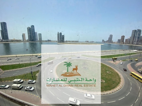 Office In Khan Sea View For Annual Rent 4 Rooms + Large Meeting Room 2 Bathrooms Great Reception Re