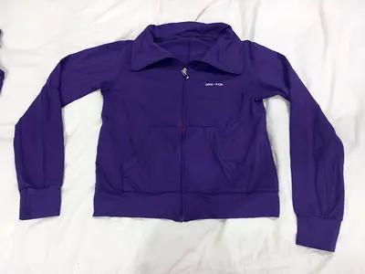 Purple 2-piece stretchy sports set, size XL