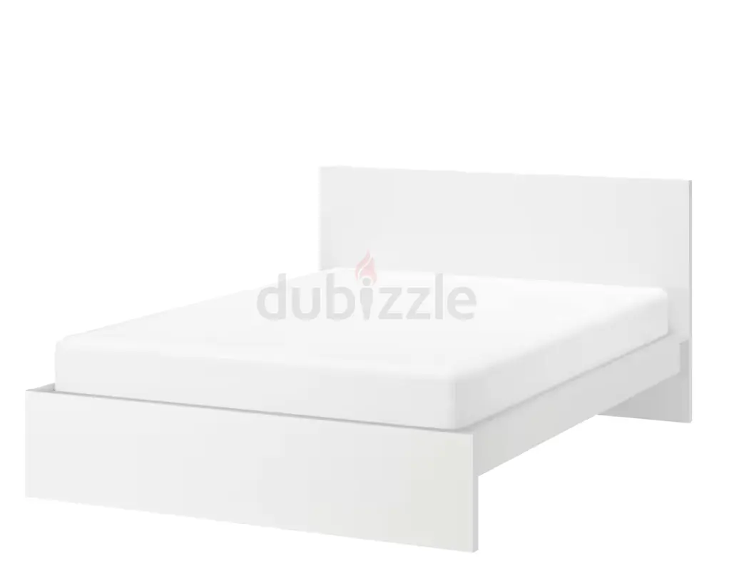IKEA MALM KING BED WHITE دوبيزل