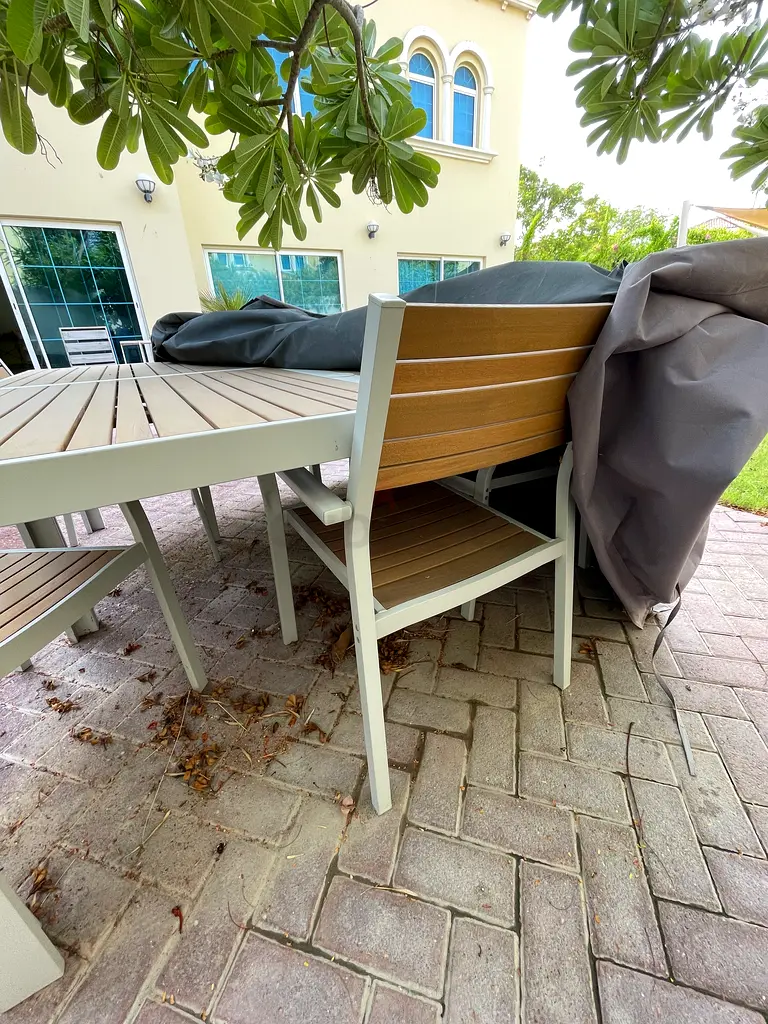 IKEA outdoor 2 tables and 6 chairs