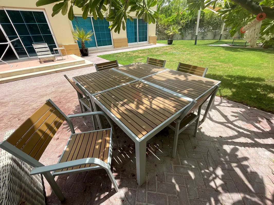 IKEA outdoor 2 tables and 6 chairs