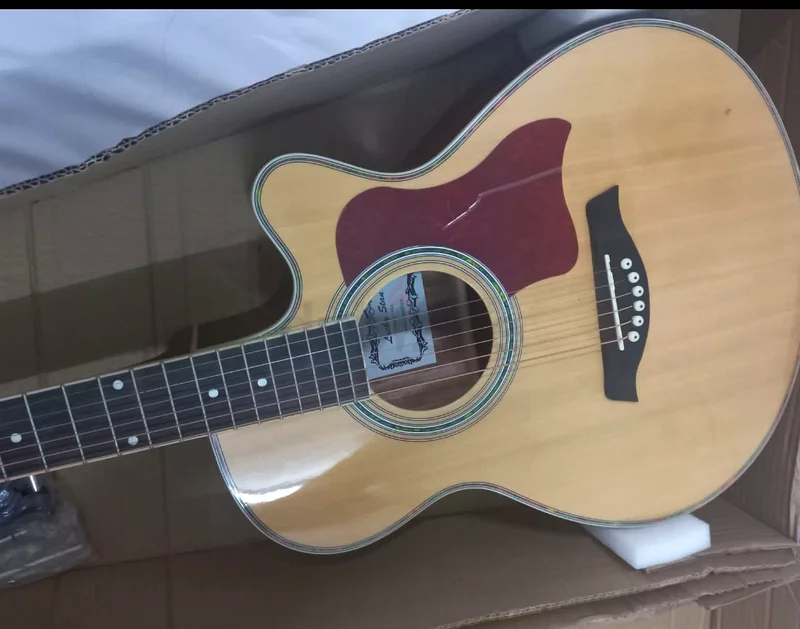 Semi electric acoustic guitar