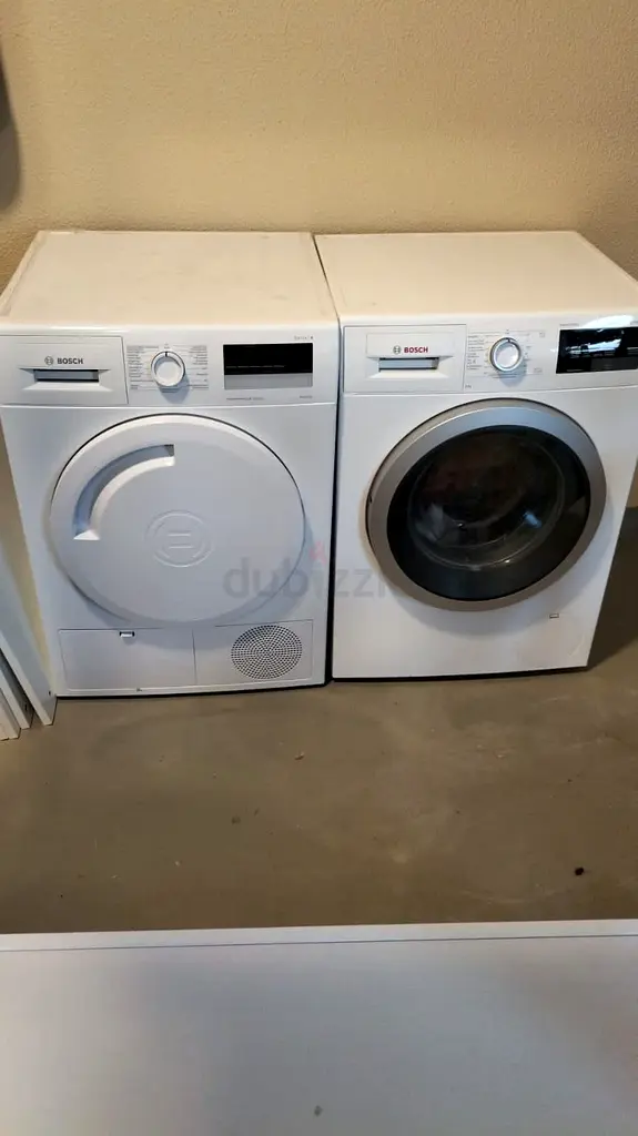 New BOSCH Series 6 Model Separate Washer 8 kg Dryer 8 kg